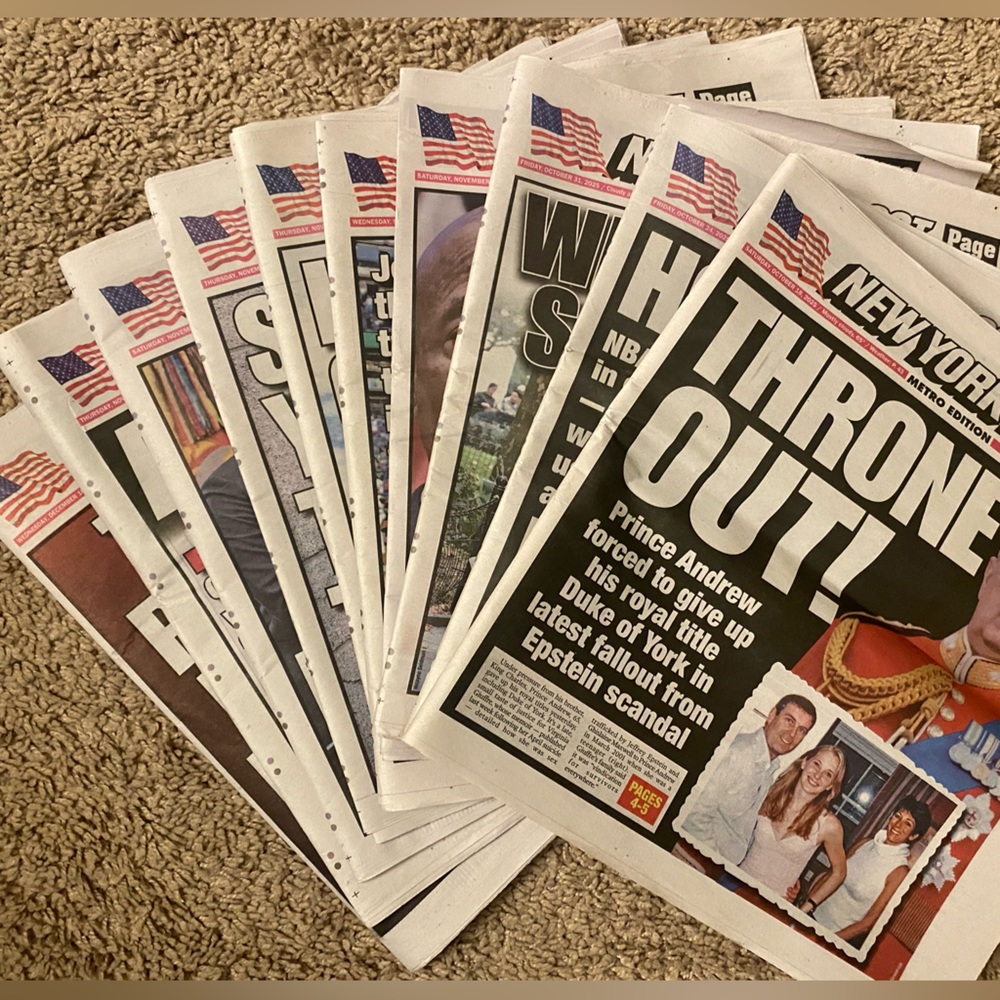 13 New York Post (2025) Newspaper Collection